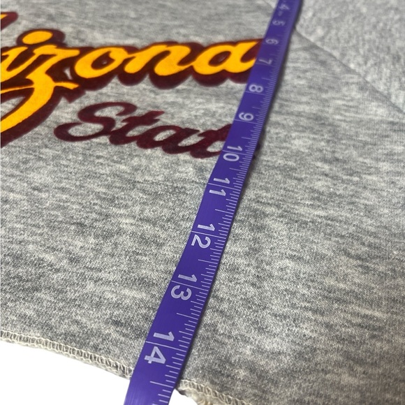 80s Arizona State Sun Devils Cropped Sweater Top Vintage Athleisure Collegiate - Picture 7 of 11